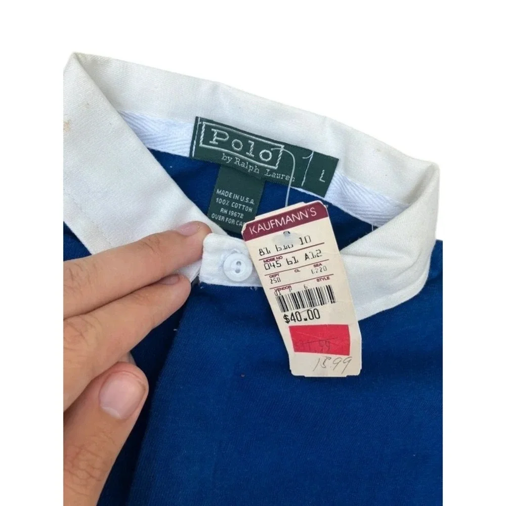 Vintage Polo Ralph Lauren Rare Polo Sport Rugby Shirt Adult Small Kids Large NWT